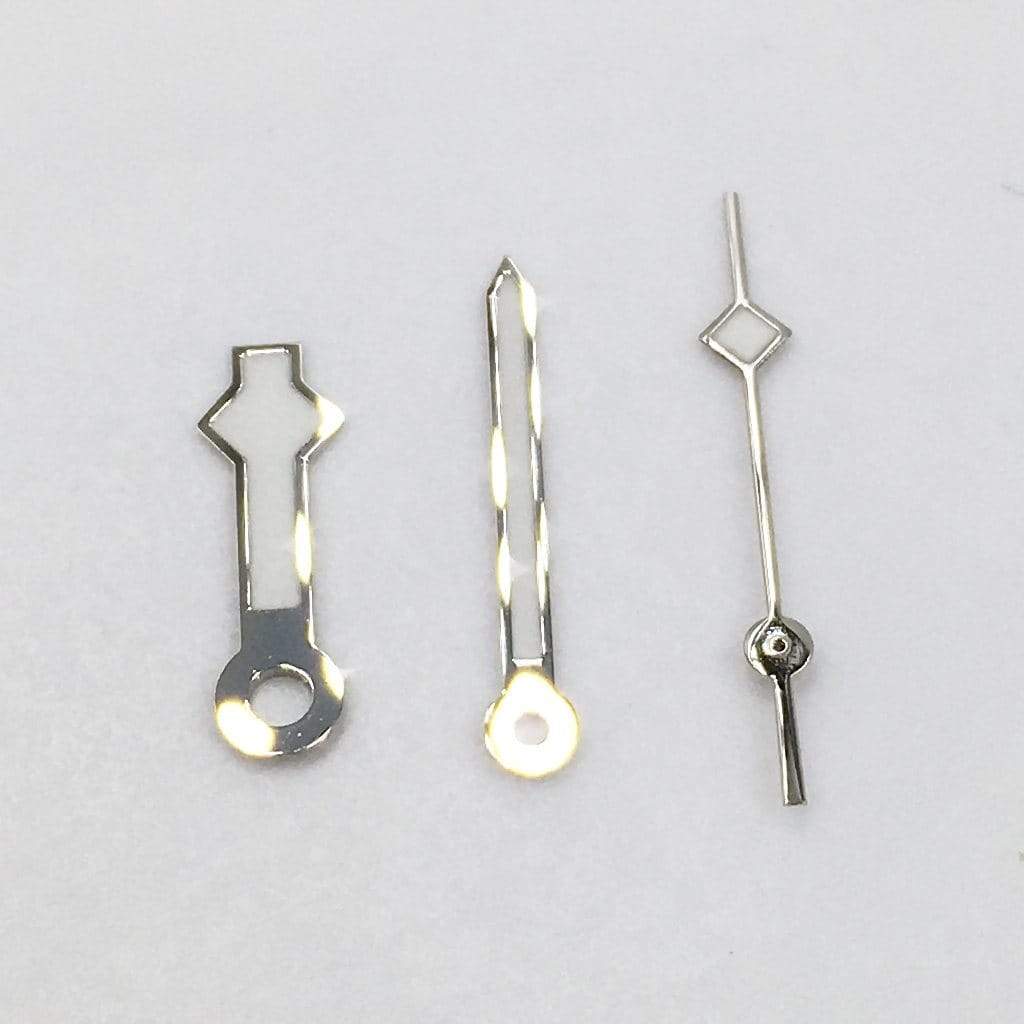 Snowflake Hands - BGW9 - Polished Silver - - - - Lucius Atelier - Swiss Quality Seiko Watch Mod Parts