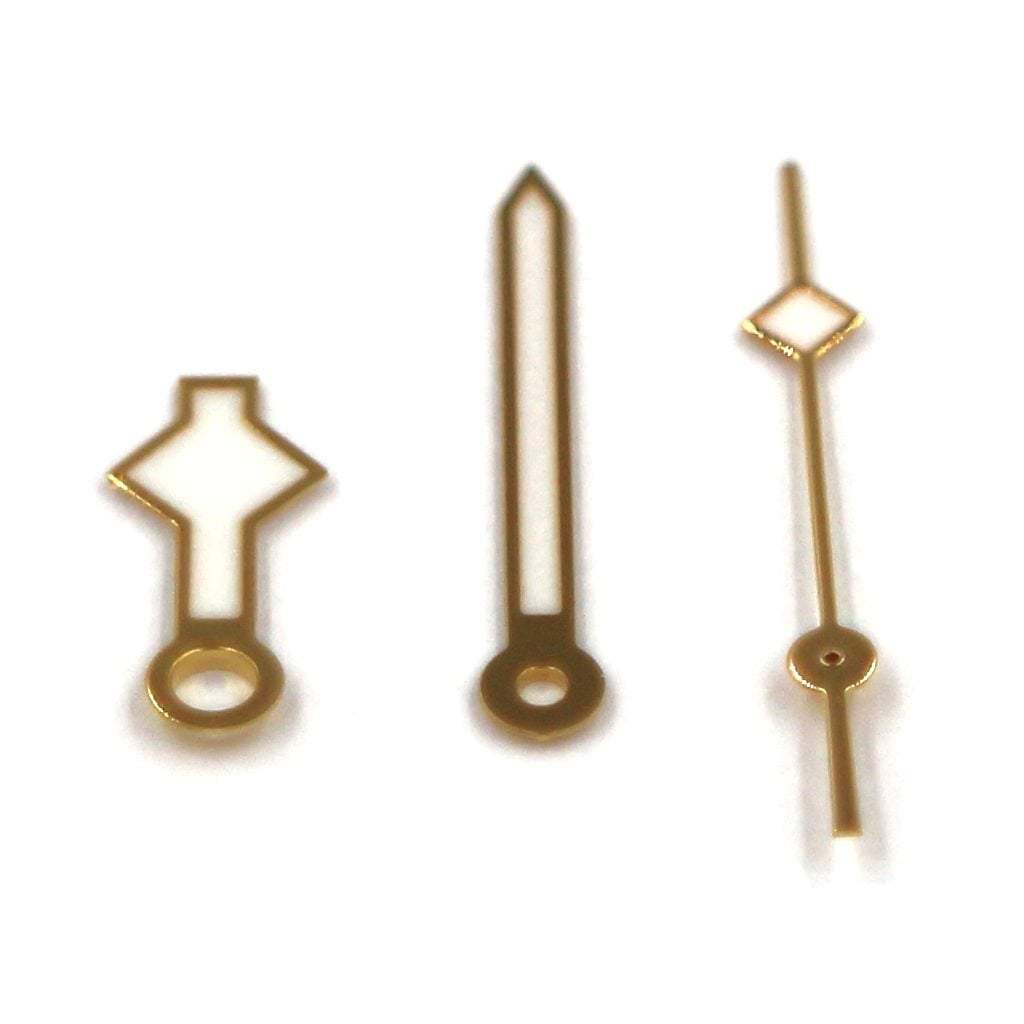 Snowflake Hands v2 - BGW9 - Polished Gold *IMPROVED* - - - - Lucius Atelier - Swiss Quality Seiko Watch Mod Parts