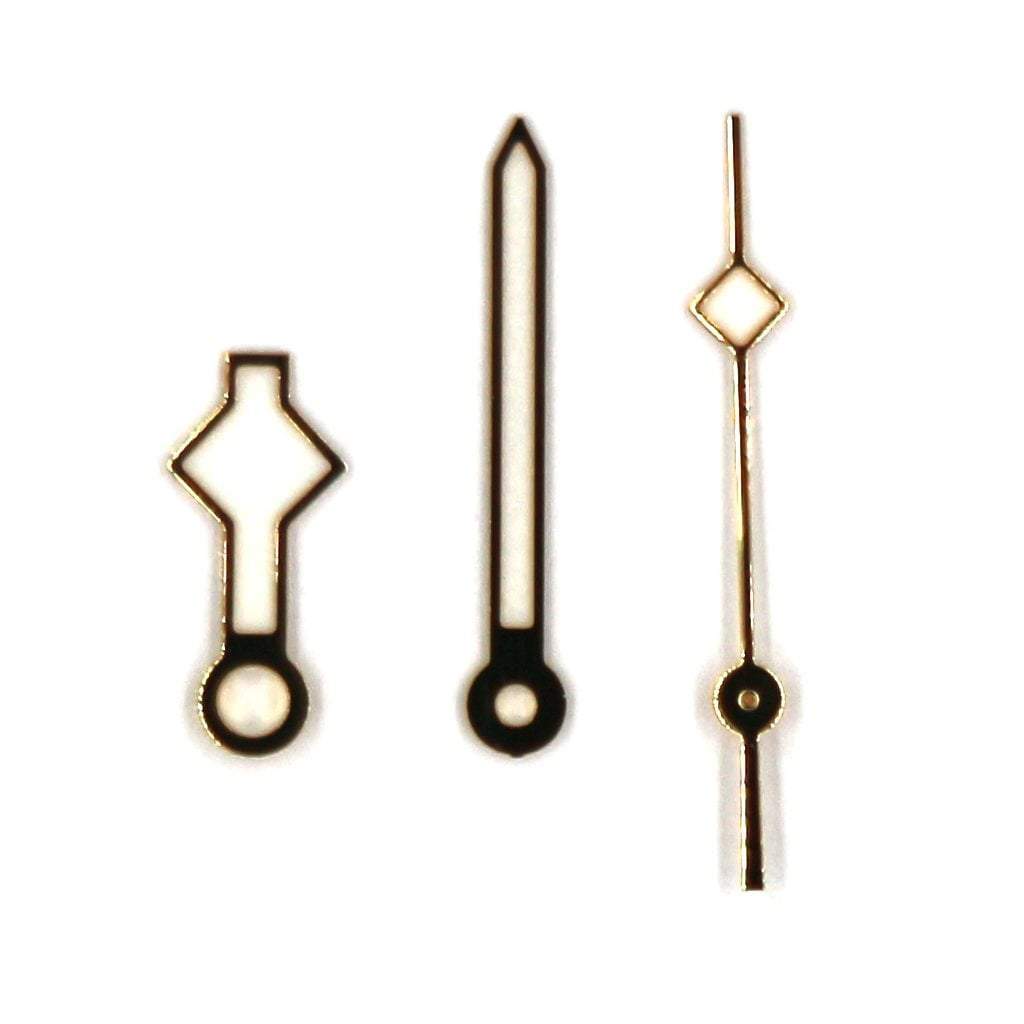 Snowflake Hands v2 - BGW9 - Polished Gold *IMPROVED* - - - - Lucius Atelier - Swiss Quality Seiko Watch Mod Parts