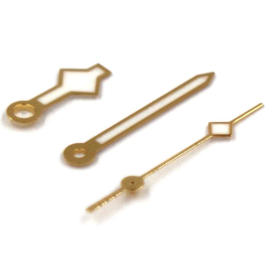 Snowflake Hands v2 - BGW9 - Polished Gold *IMPROVED* - - - - Lucius Atelier - Swiss Quality Seiko Watch Mod Parts