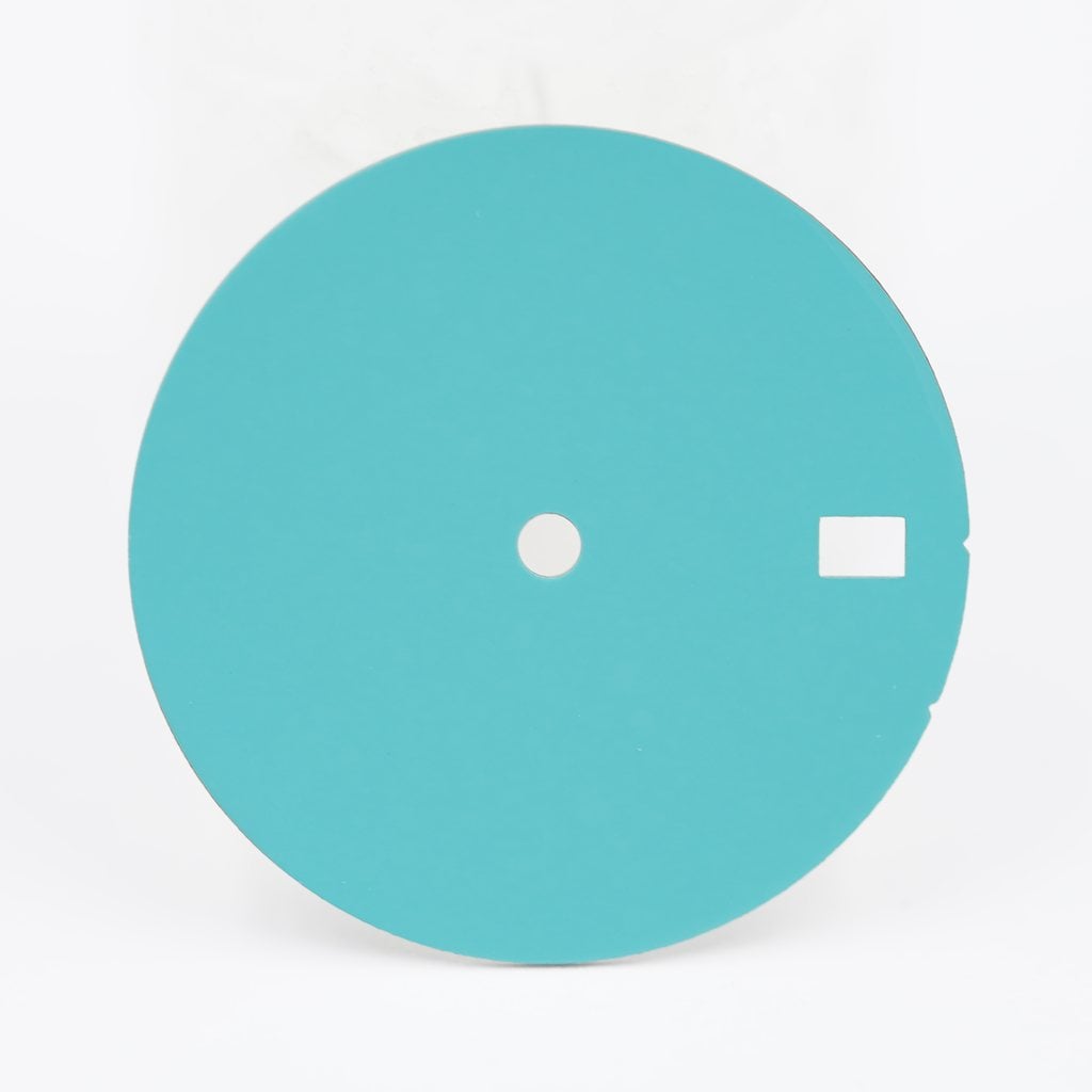 Sterile Turquoise Enamel Dial (Date) - 1 - - - Lucius Atelier - Swiss Quality Seiko Watch Mod Parts