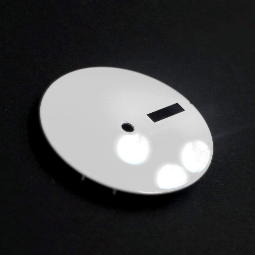 Sterile White Enamel Dial (Day Date) - 1 - - - Lucius Atelier - Swiss Quality Seiko Watch Mod Parts