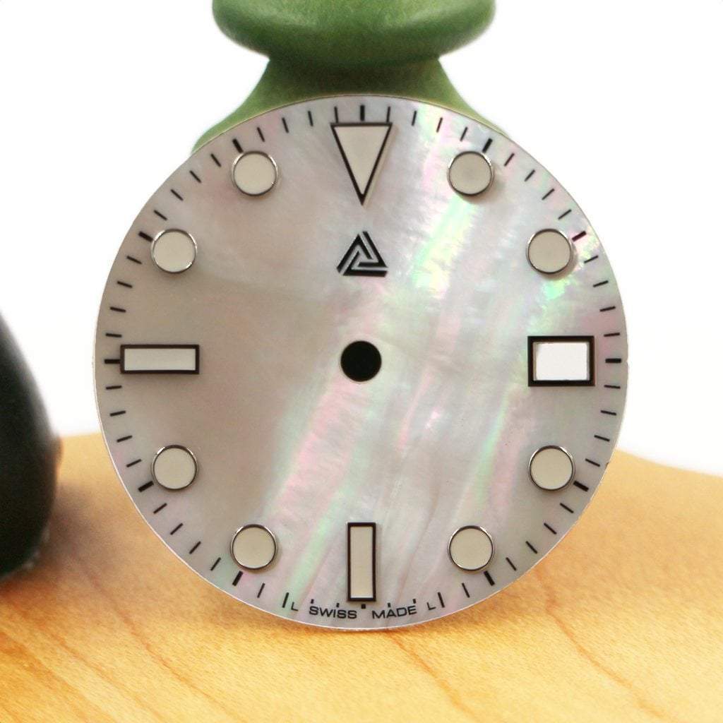 Submariner Dial - Mother of Pearl Edition (Date) - - - - Lucius Atelier - Swiss Quality Seiko Watch Mod Parts