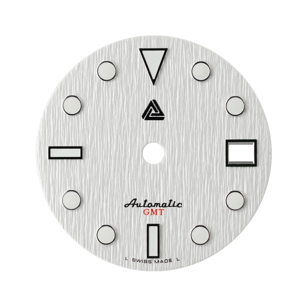 Submariner GMT Dial - Snowflake [For NH34] - - - - Lucius Atelier - Swiss Quality Seiko Watch Mod Parts