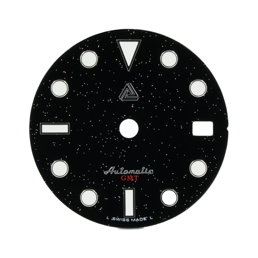 Submariner GMT Dial - Stardust [For NH34] - - - - Lucius Atelier - Swiss Quality Seiko Watch Mod Parts