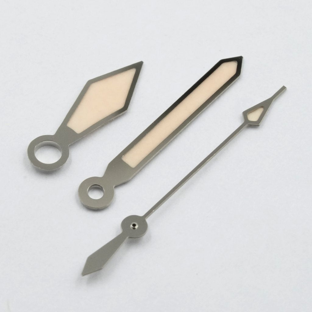 Sword Hands - Old Radium - Polished Silver - Old Radium - - - Lucius Atelier - Swiss Quality Seiko Watch Mod Parts