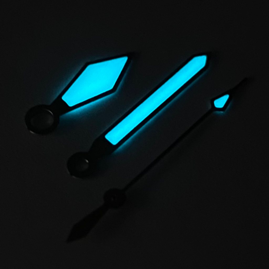 Sword Hands - Polished Silver - BGW9 Grade A - - - Lucius Atelier - Swiss Quality Seiko Watch Mod Parts