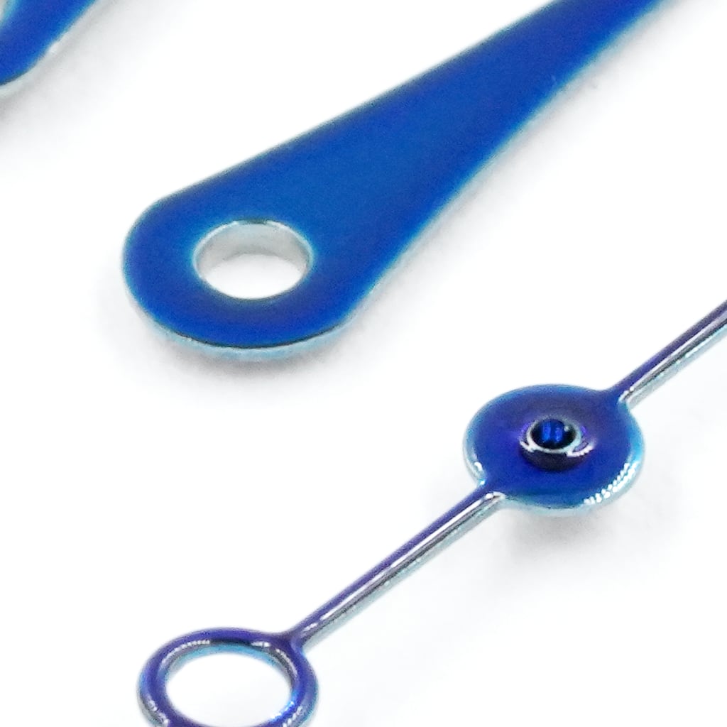 Teardrop Needle Hands - Polished Blue - - - - Lucius Atelier - Swiss Quality Seiko Watch Mod Parts