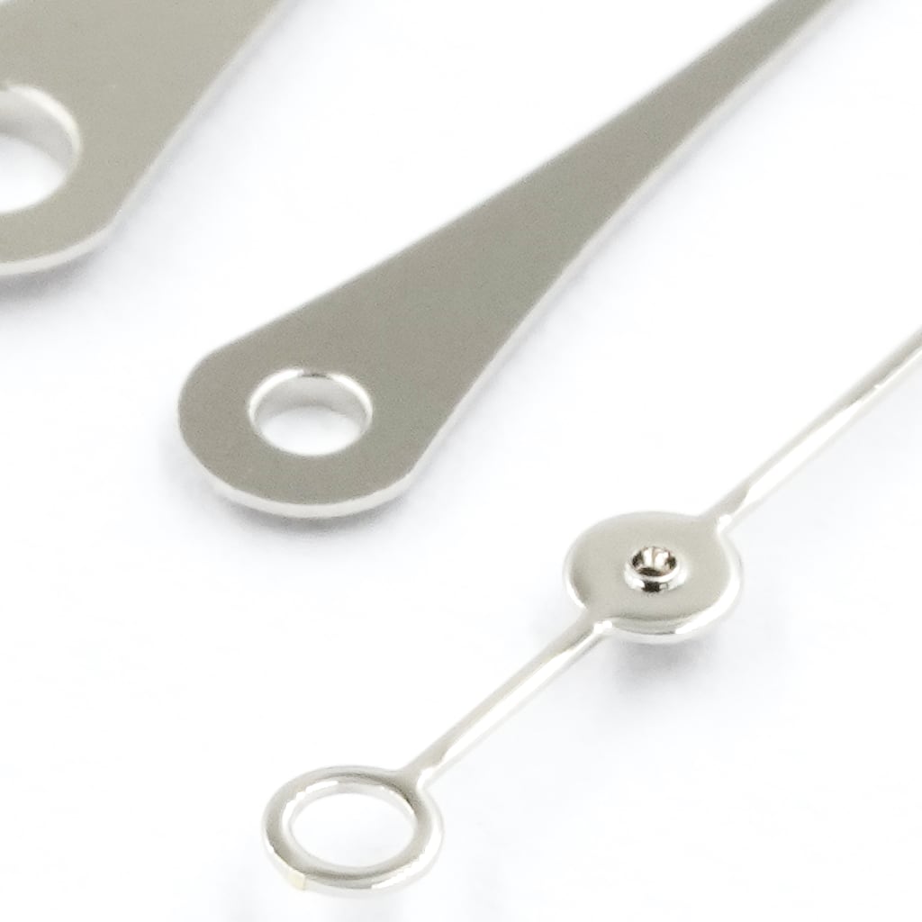 Teardrop Needle Hands - Polished Silver - - - - Lucius Atelier - Swiss Quality Seiko Watch Mod Parts