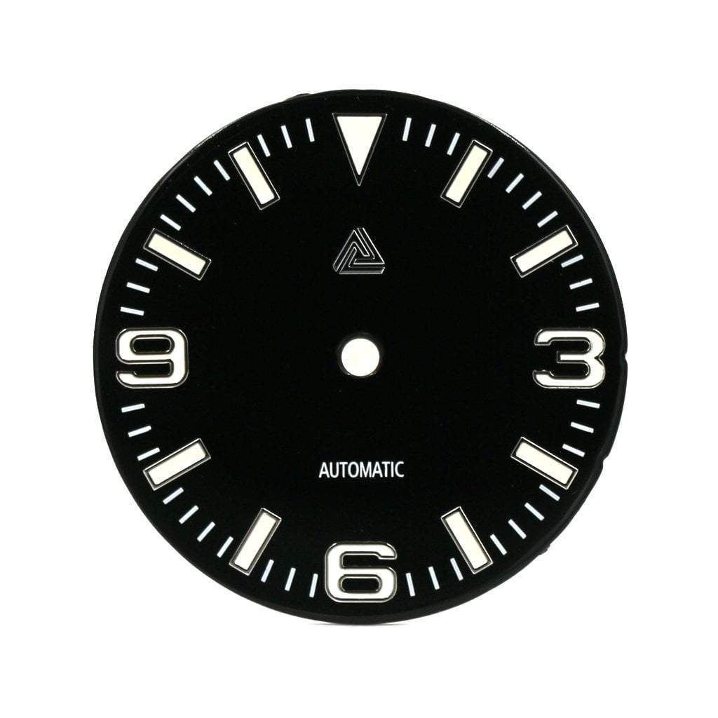 Terra Explorer Dial v2 - Enamel Black - BGW9 Grade A - - - Lucius Atelier - Swiss Quality Seiko Watch Mod Parts