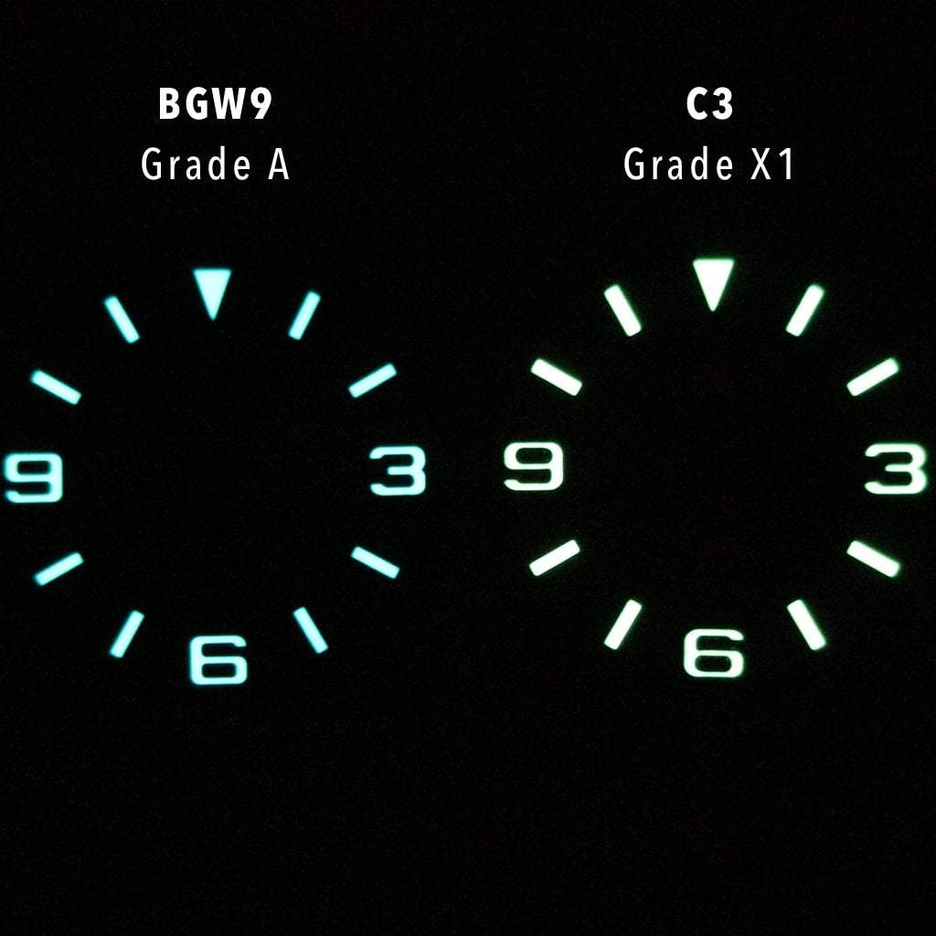 Terra Explorer Dial v2 - Enamel Black (No Markers) - BGW9 Grade A - - - Lucius Atelier - Swiss Quality Seiko Watch Mod Parts