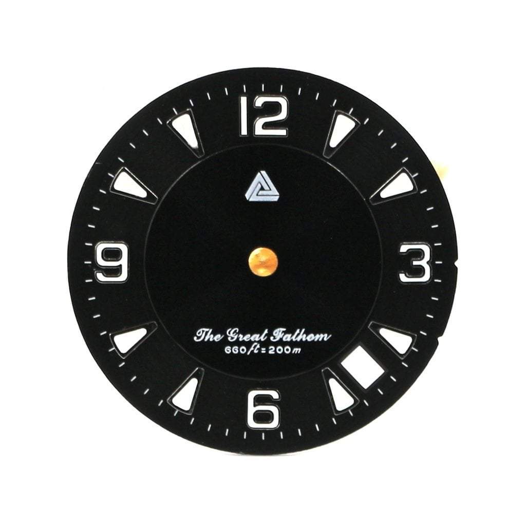 The Great Fathom Dial - Black - - - - Lucius Atelier - Swiss Quality Seiko Watch Mod Parts