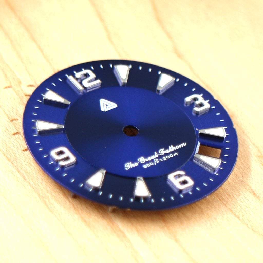 The Great Fathom Dial - Blue - - - - Lucius Atelier - Swiss Quality Seiko Watch Mod Parts