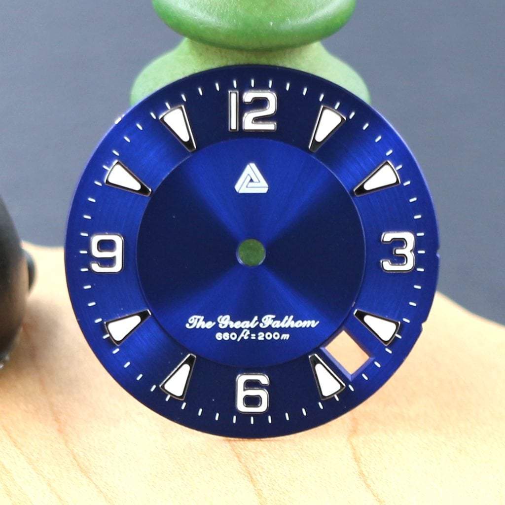 The Great Fathom Dial - Blue - - - - Lucius Atelier - Swiss Quality Seiko Watch Mod Parts
