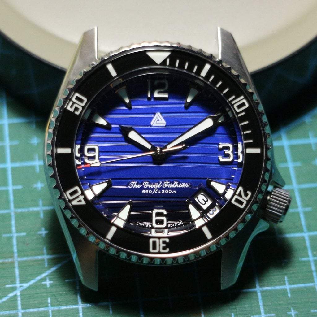 The Great Fathom Dial - Save The Ocean - - - - Lucius Atelier - Swiss Quality Seiko Watch Mod Parts