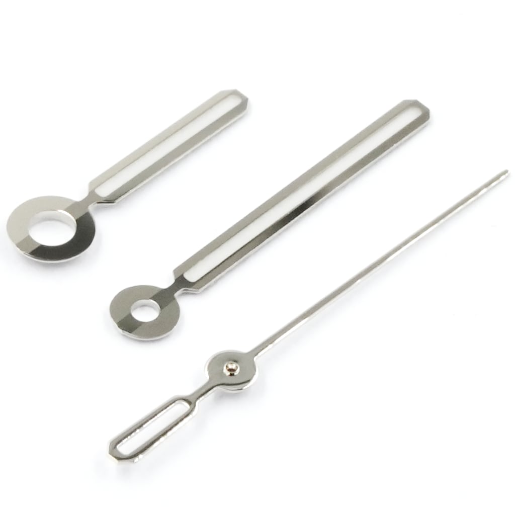 The Great Oak Hands - Polished Silver - BGW9 Grade A - - - Lucius Atelier - Swiss Quality Seiko Watch Mod Parts