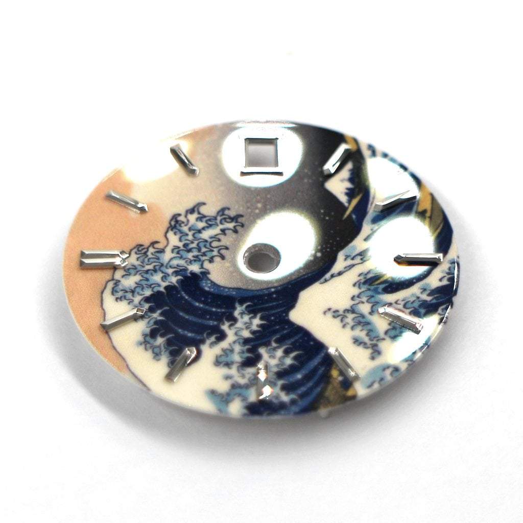 The Great Wave off Kanagawa Dial (Date) - - - - Lucius Atelier - Swiss Quality Seiko Watch Mod Parts
