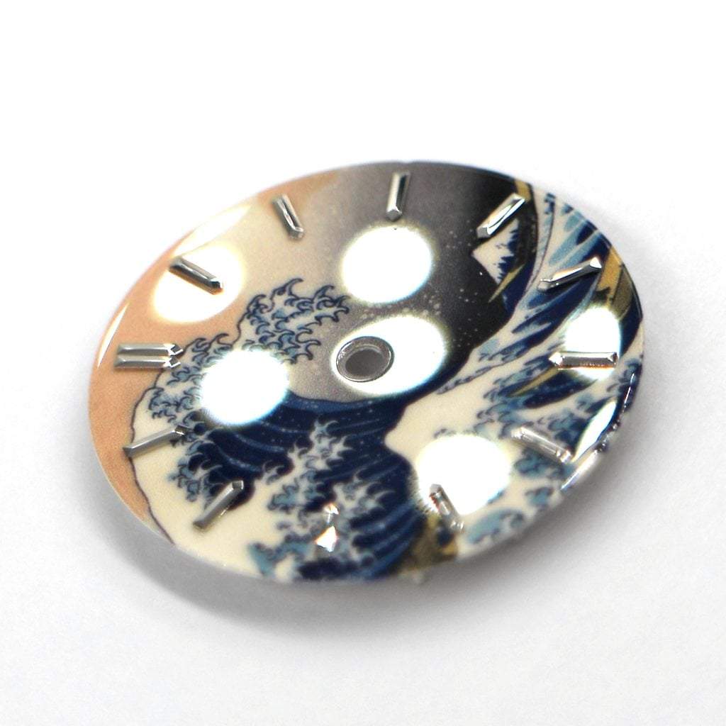The Great Wave off Kanagawa Dial (No Date) - - - - Lucius Atelier - Swiss Quality Seiko Watch Mod Parts