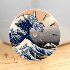 The Great Wave off Kanagawa Dial No Date SEIKO Mod Part