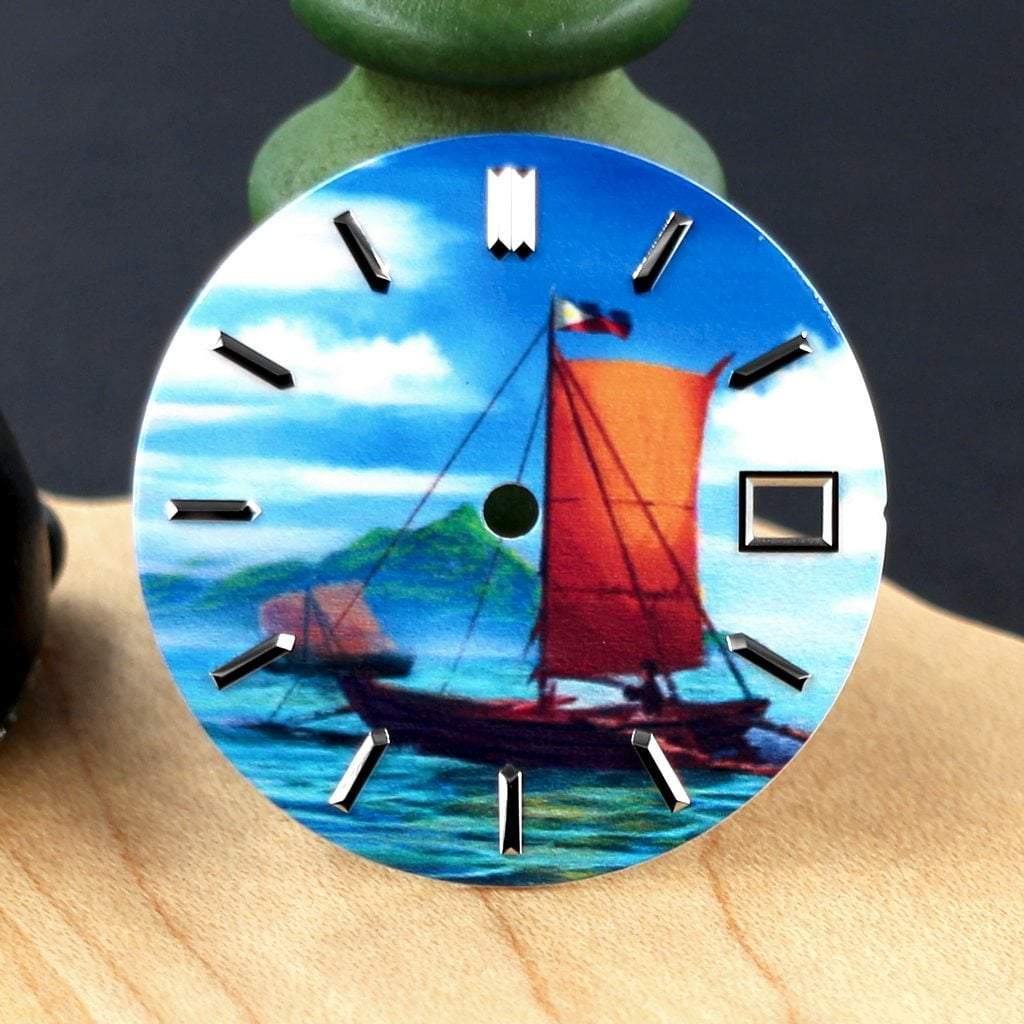 Tribute to Philippines Seafarers Dial - Day (Date) - - - - Lucius Atelier - Swiss Quality Seiko Watch Mod Parts