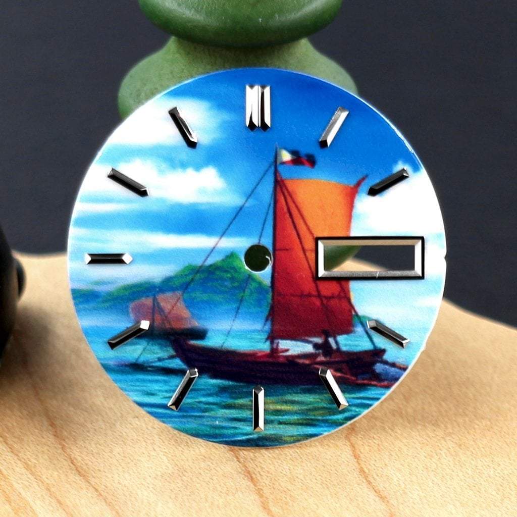 Tribute to Philippines Seafarers Dial - Day (Day Date) - - - - Lucius Atelier - Swiss Quality Seiko Watch Mod Parts