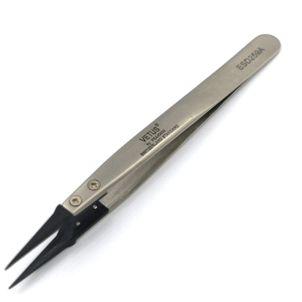Vetus® High Precision Tweezer with Carbon Fibre Tip - ESD259A Tweezer - - - Lucius Atelier - Swiss Quality Seiko Watch Mod Parts