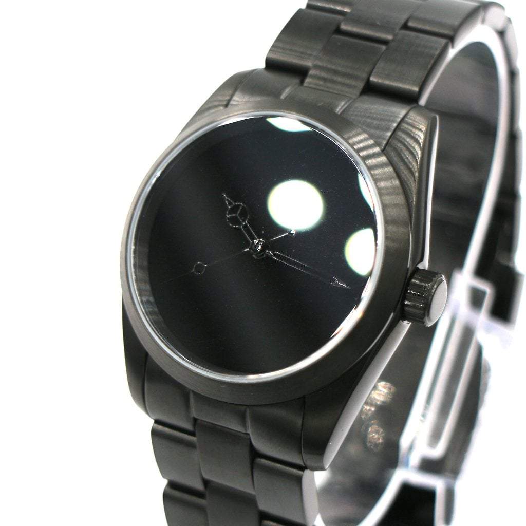 World&#39;s Blackest Black Mod 001 - - - - Lucius Atelier - Swiss Quality Seiko Watch Mod Parts