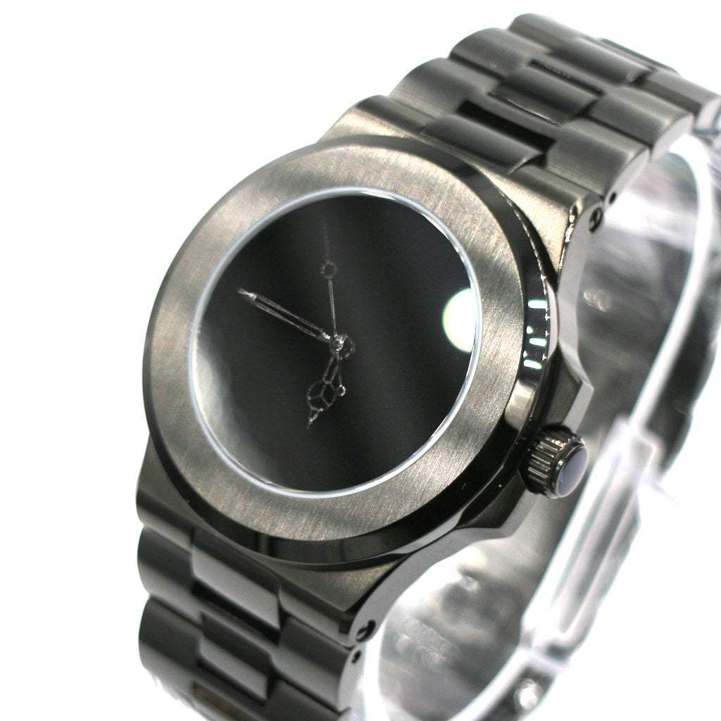 World&#39;s Blackest Black Mod 005 - - - - Lucius Atelier - Swiss Quality Seiko Watch Mod Parts