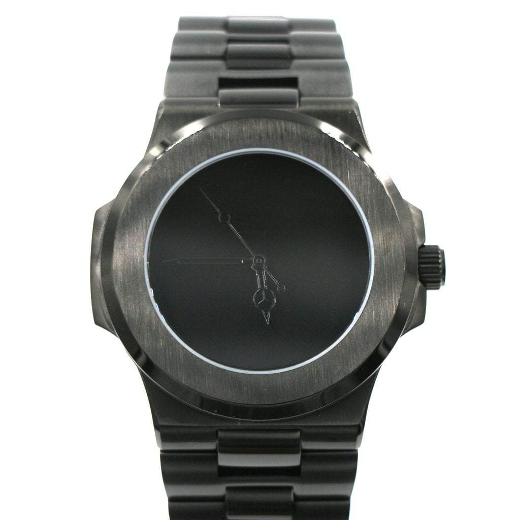 World&#39;s Blackest Black Mod 005 - - - - Lucius Atelier - Swiss Quality Seiko Watch Mod Parts